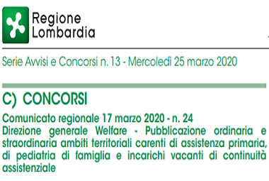 Clicca per accedere all'articolo Regione Lombardia pubblicazione ambiti carenti