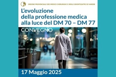 Clicca per accedere all'articolo Convegno ECM "L'EVOLUZIONE DELLA PROFESSIONE MEDICA  ALLA LUCE DEL DM 70 – DM 77"  17 Maggio 2025
